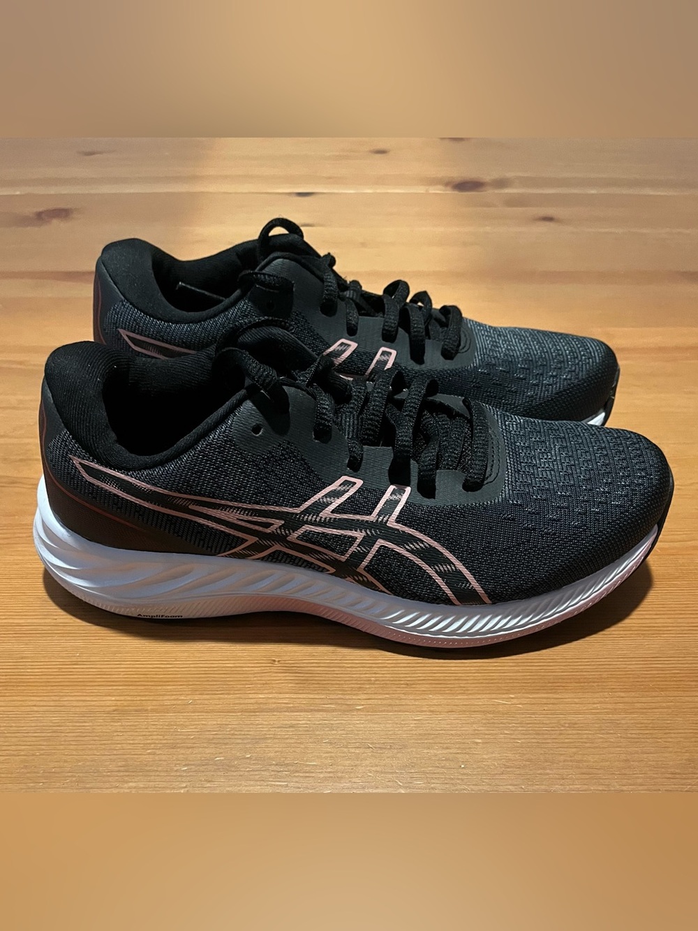 ASICS Women's Gel-Excite 9 Running Shoes, Sz 6.5, Black/Pink Mesh (new w/o box)